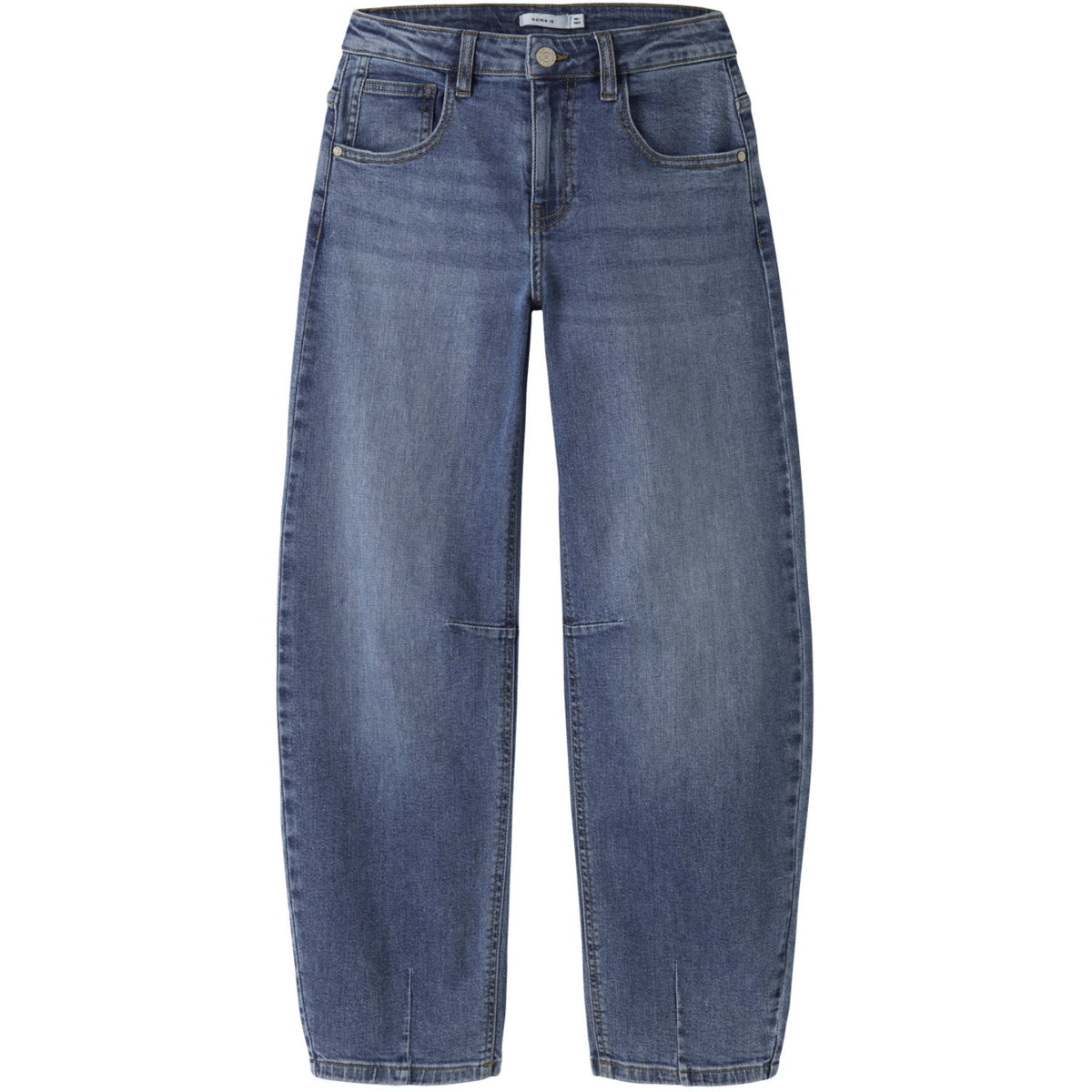 Name It Medium Blue Denim Nkfbella Barrel Jeans 3008-Bc Bf
