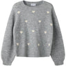 Name It Grey Melange Hearts In Birch Nkfogusse Ls Strik
