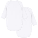 Petit Bateau White Langærmet Body 3-Pak