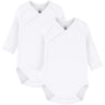 Petit Bateau White Langærmet Body 3-Pak