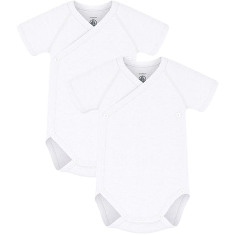 Petit Bateau White Kortærmet Body 3-Pak