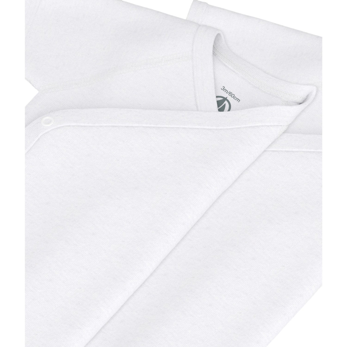 Petit Bateau White Kortærmet Body 3-Pak