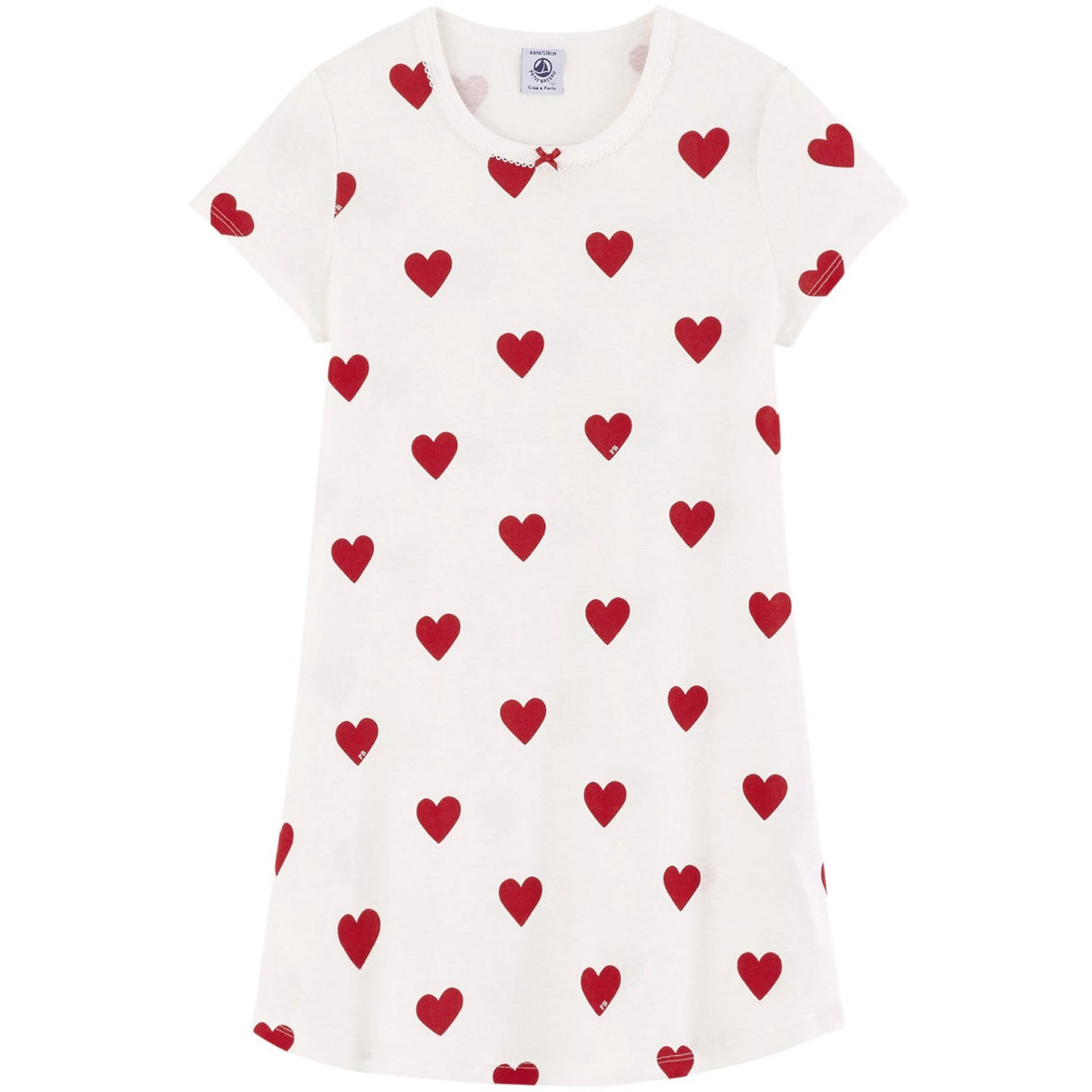 Petit Bateau Hearts Kortærmet Kjole