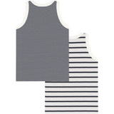 Petit Bateau Navy Stripe Undertrøje 2-Pak