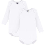 Petit Bateau White Langærmet Body 2-Pak
