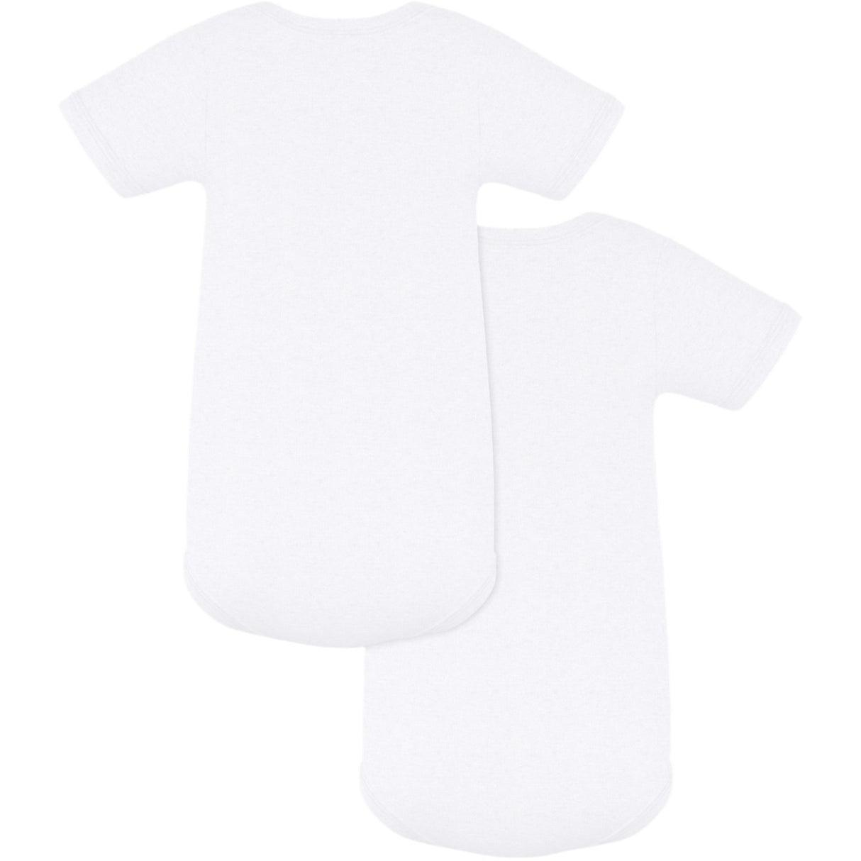 Petit Bateau White Kortærmet Body 2-Pak