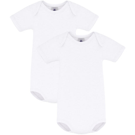 Petit Bateau White Kortærmet Body 2-Pak