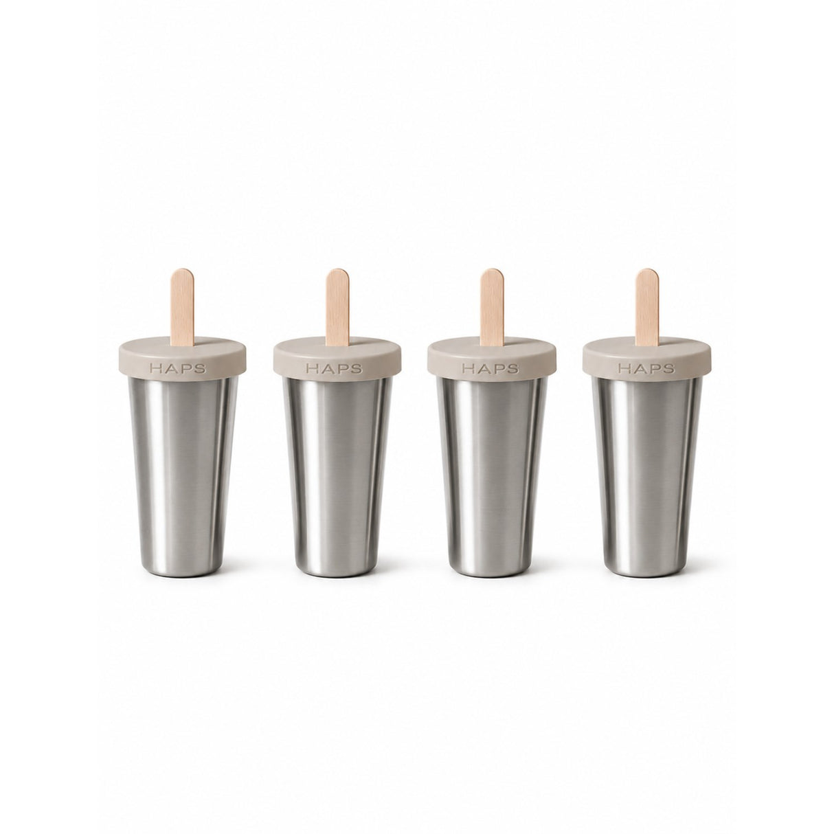Haps Nordic Oyster Grey Ice Lolly Makers 4-Pak