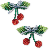 Konges Sløjd Cherry 2 Pak Beaded Cherry Sløjfe Hair Clip