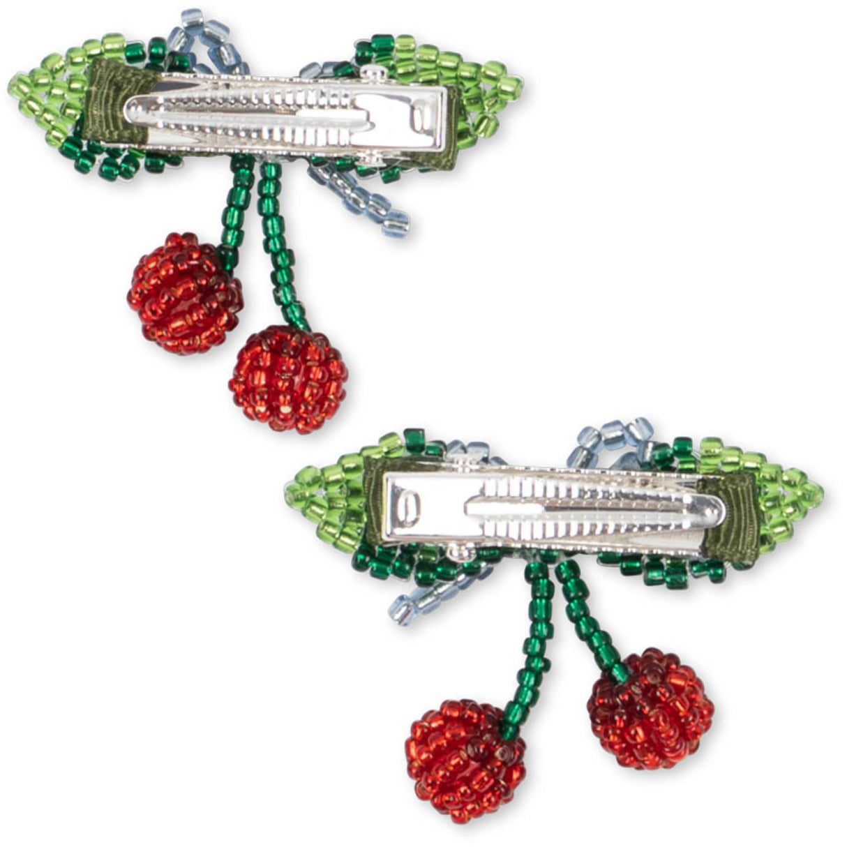 Konges Sløjd Cherry 2 Pak Beaded Cherry Sløjfe Hair Clip
