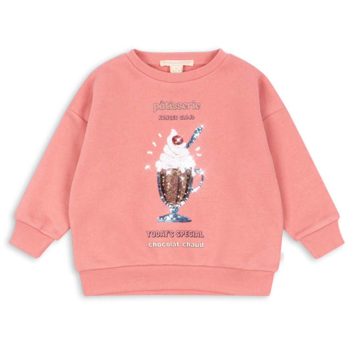 Konges Sløjd Peach Blossom Lou Paliet Sweatshirt Gots