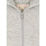 Konges Sløjd Grey Melange Lou Paliet Sweat Zip Hætte Gots
