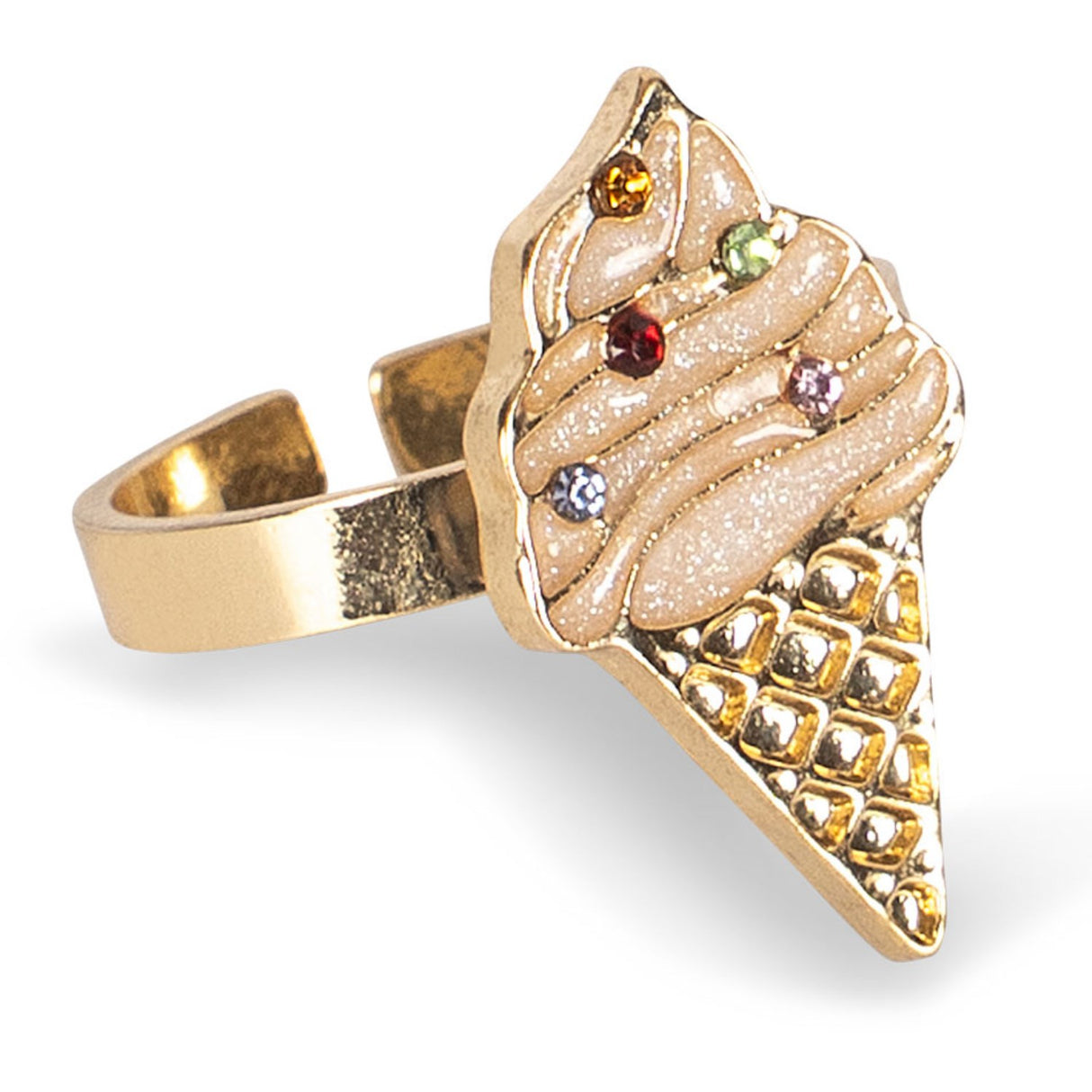 Konges Sløjd Gold Kitty Sweets Ring Sæt 6 Pcs