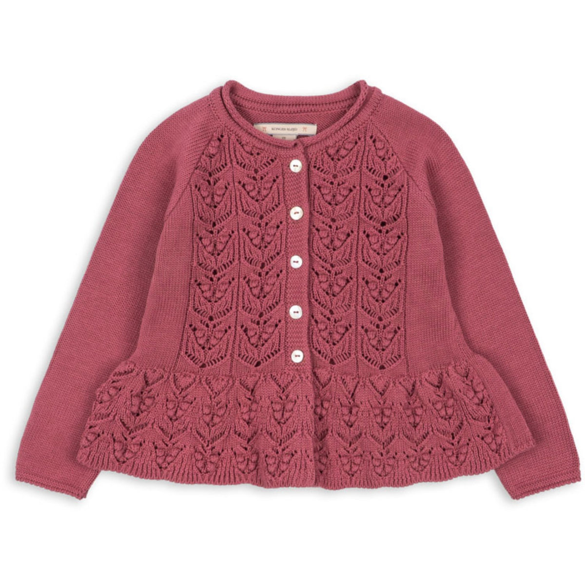 Konges Sløjd Deco Rose Cabby Flæse Cardigan Gots