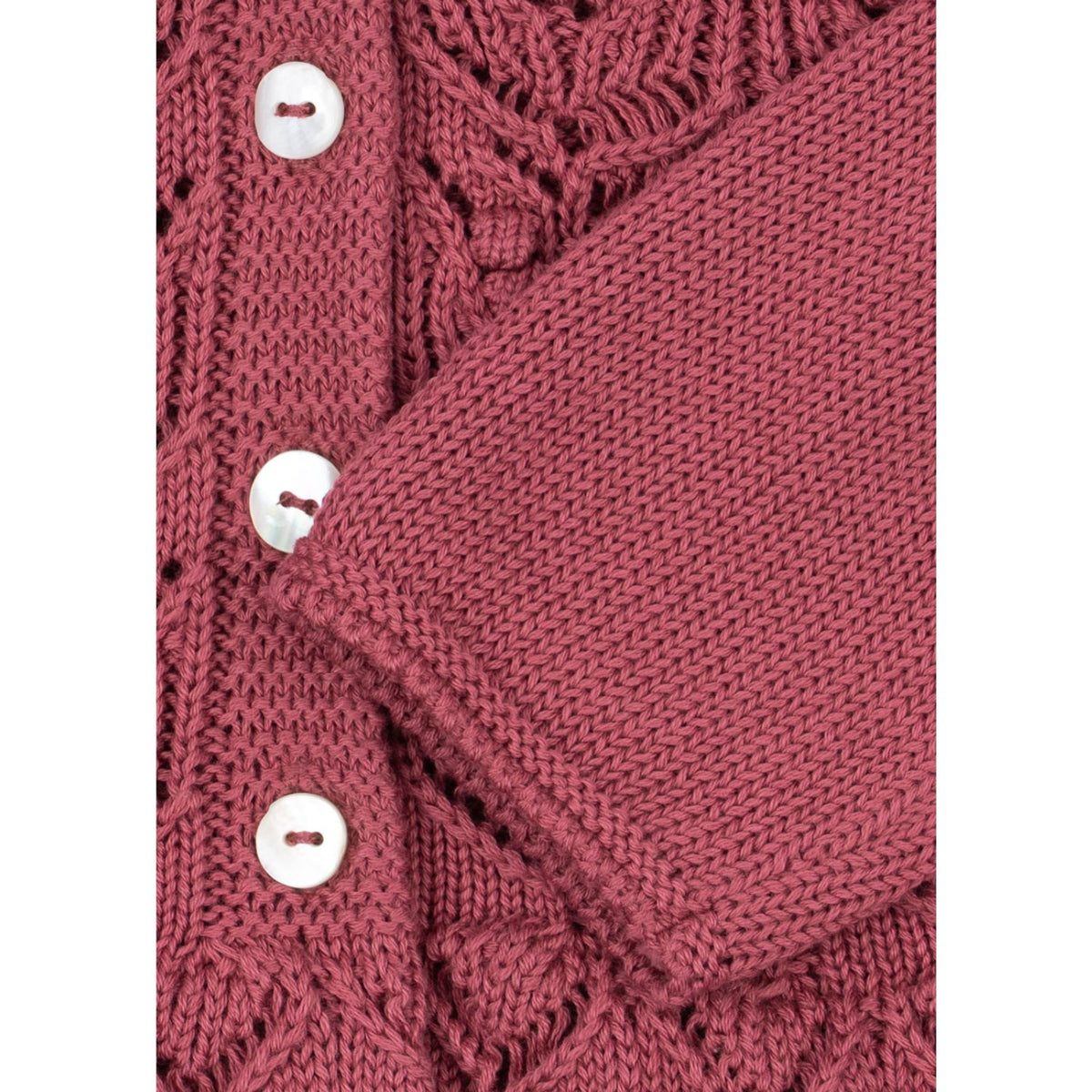 Konges Sløjd Deco Rose Cabby Flæse Cardigan Gots