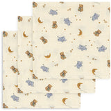 Konges Sløjd Cucciolo 3 Pak Muslin Cloth Gots