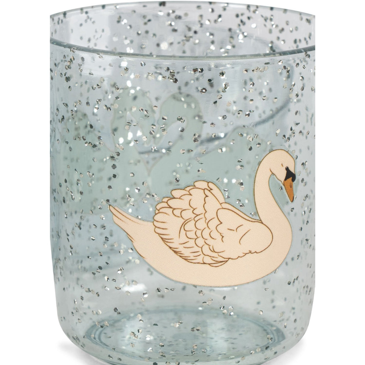 Konges Sløjd Swan Blue Sparkly Dinner Sæt