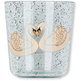 Konges Sløjd Swan Blue Sparkly Dinner Sæt