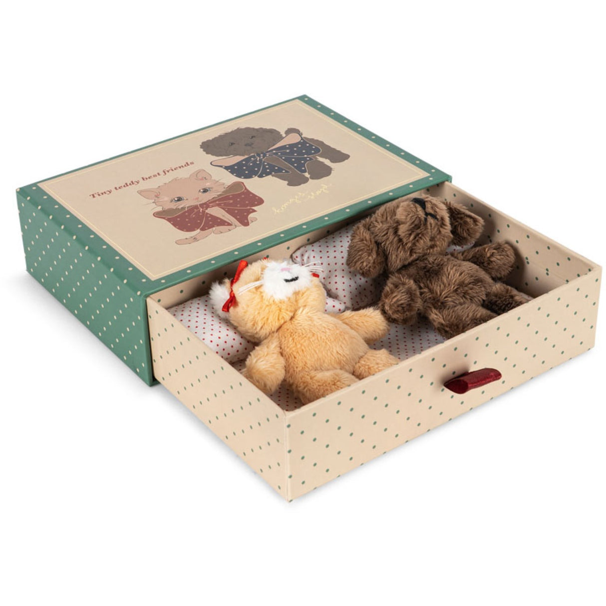 Konges Sløjd Green Stripe Tiny Bamse Best Friends