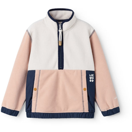 LIEWOOD Pale Tuscany Mix Wynn Fleece Half Zip Skjorte