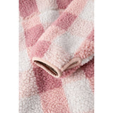 LIEWOOD Mega Check / Rose Blush Nolan Pile Jakke