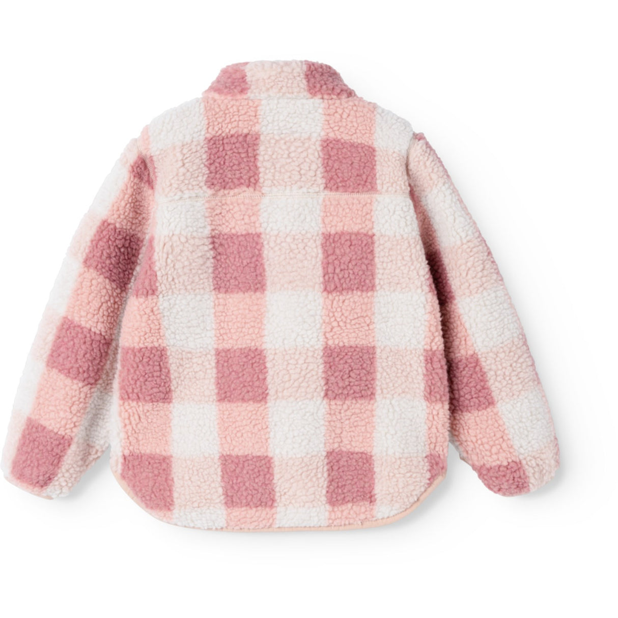 LIEWOOD Mega Check / Rose Blush Nolan Pile Jakke