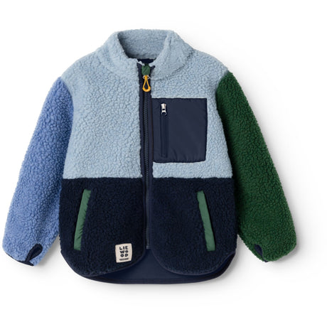LIEWOOD Classic Navy Multi Mix Nolan Pile Jakke