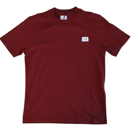 C.P. Company Borgogna Red T-Shirt Kort Sleeve