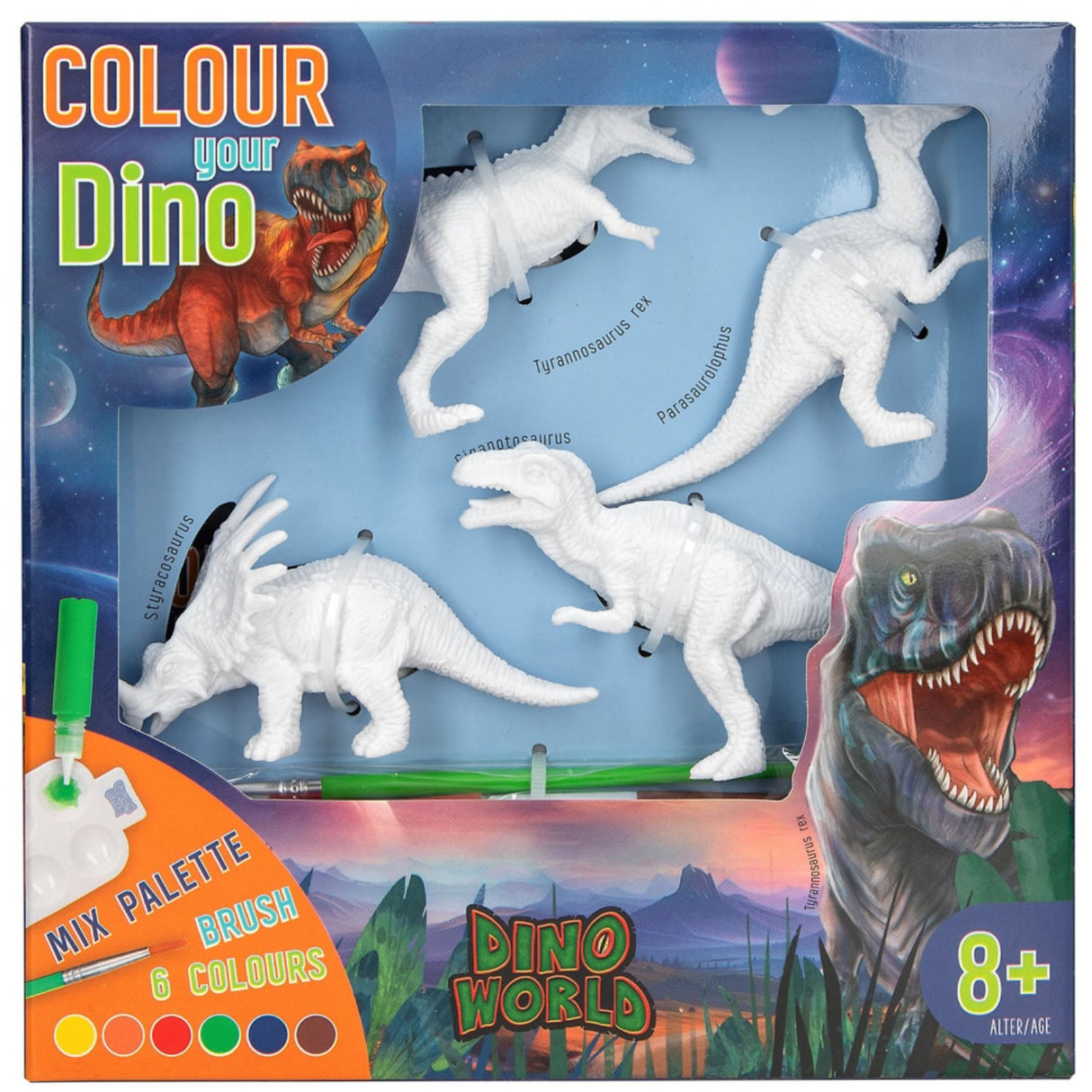Dino World + Action DIY Colour Your Dino