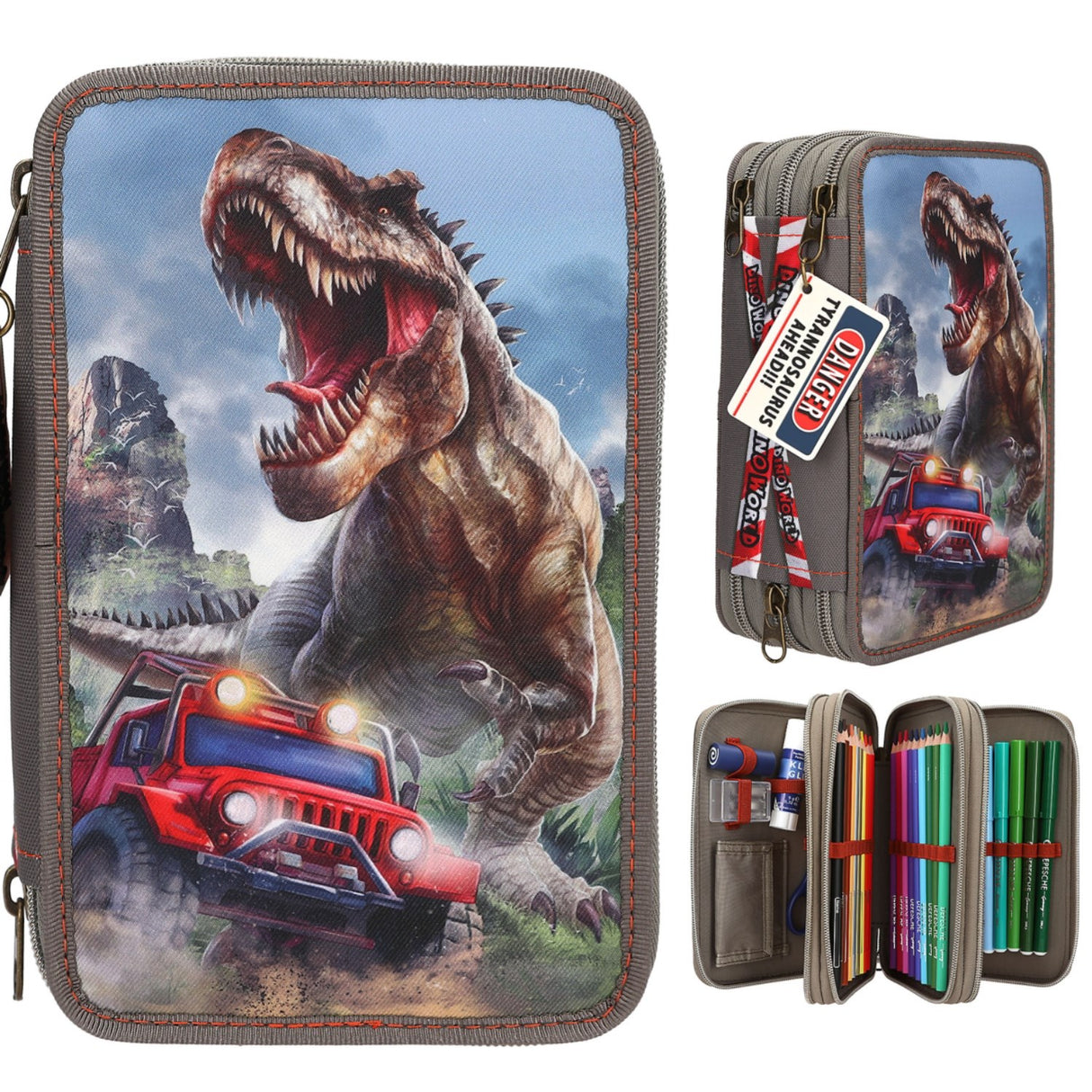 Dino World + Action New World Triple Penalhus