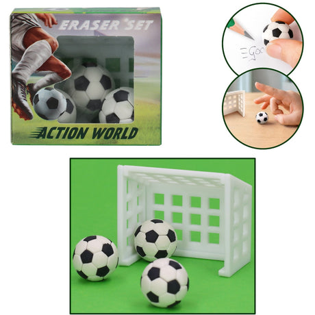 Dino World + Action Football Viskelæder Sæt