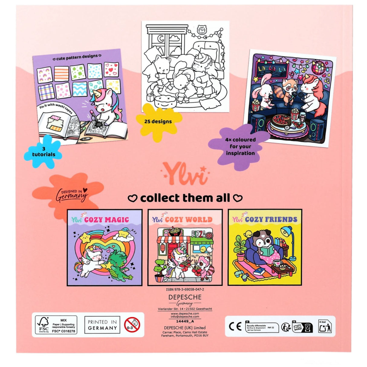 Ylvi COZY World Colouring Bog