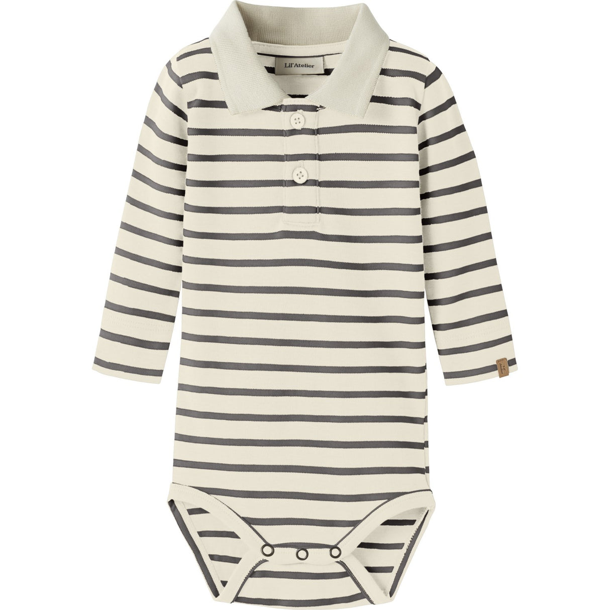 Lil'Atelier Turtledove Poppy Seed Nbmlimia Ls Polo Body Lil