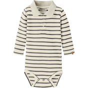Lil'Atelier Turtledove Poppy Seed Nbmlimia Ls Polo Body Lil