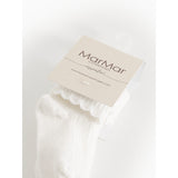 MarMar Gentle White Newborn Strømper Scallop 2-pack Strømper