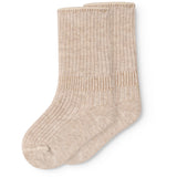 MarMar Light Beige Mel. Newborn Strømper 2-pack Strømper