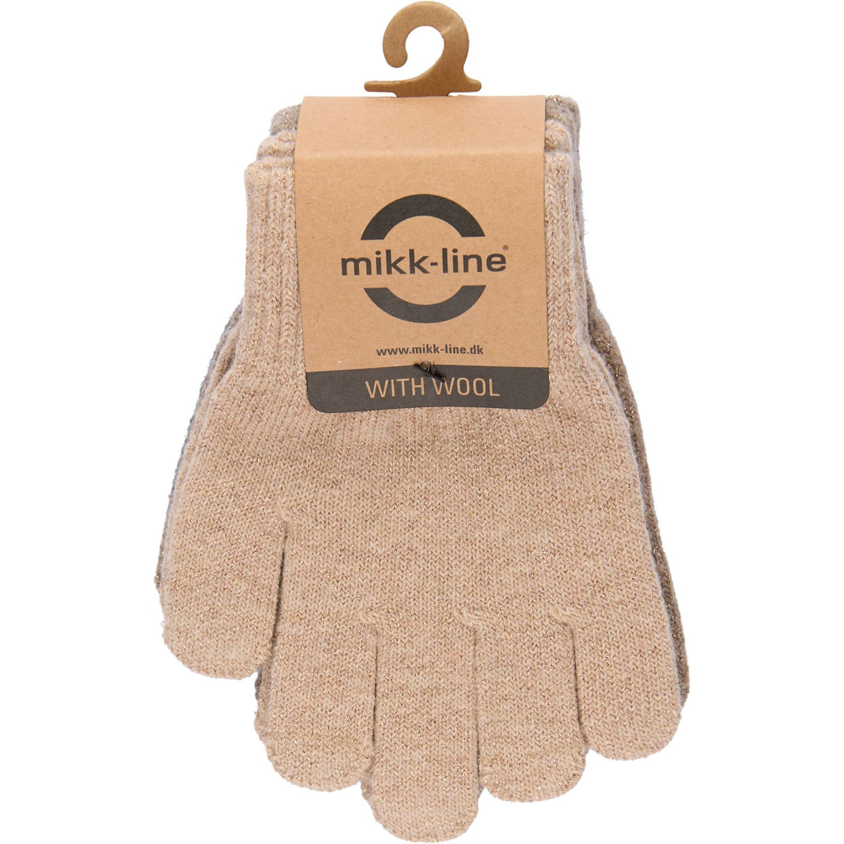 Mikk-Line Rose Melange-Melange Denver-Dark Gray Melange Magic Handsker 3-Pak Med Lurex