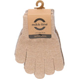 Mikk-Line Rose Melange-Melange Denver-Dark Gray Melange Magic Handsker 3-Pak Med Lurex