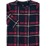THE NEW Siblings Navy Blazer Check Tnsbholiday Tartan L_S Buksedragt