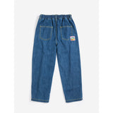 Bobo Choses Midnight Blue Taxi Saurus Tag Denim Bukser