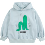 Bobo Choses Light Blue Long Puff Hættetrøje