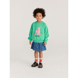 Bobo Choses Green Long Puff Sweatshirt
