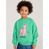Bobo Choses Green Long Puff Sweatshirt