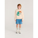 Bobo Choses Beige Hug Hairy Monster Sweatshirt