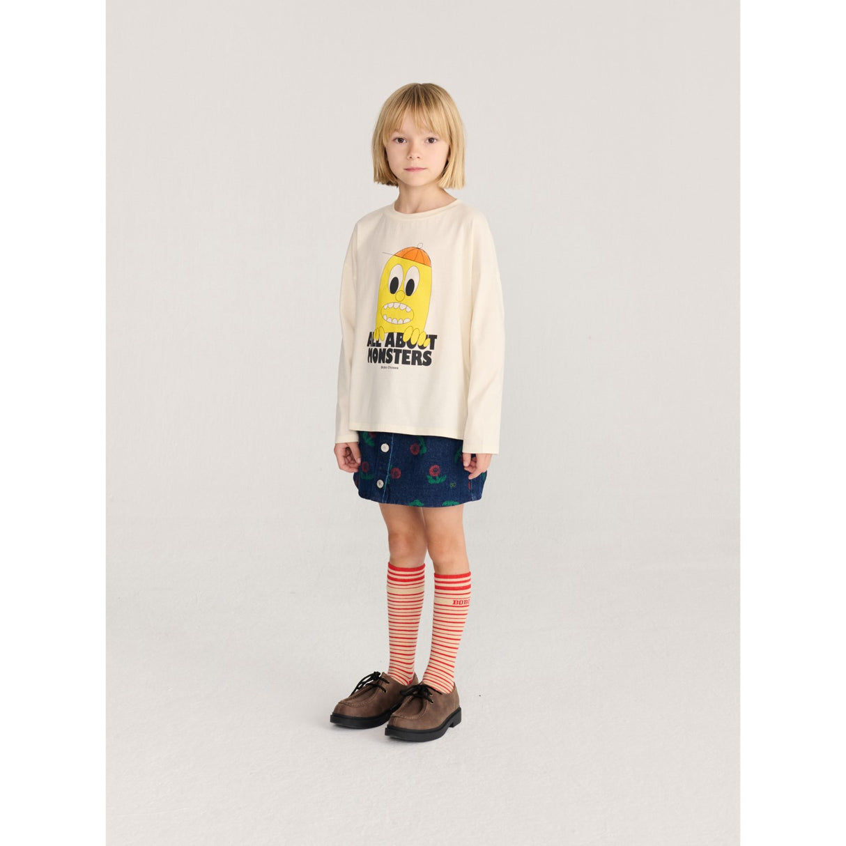 Bobo Choses Offwhite Bigtooth Lemon LS T-Shirt