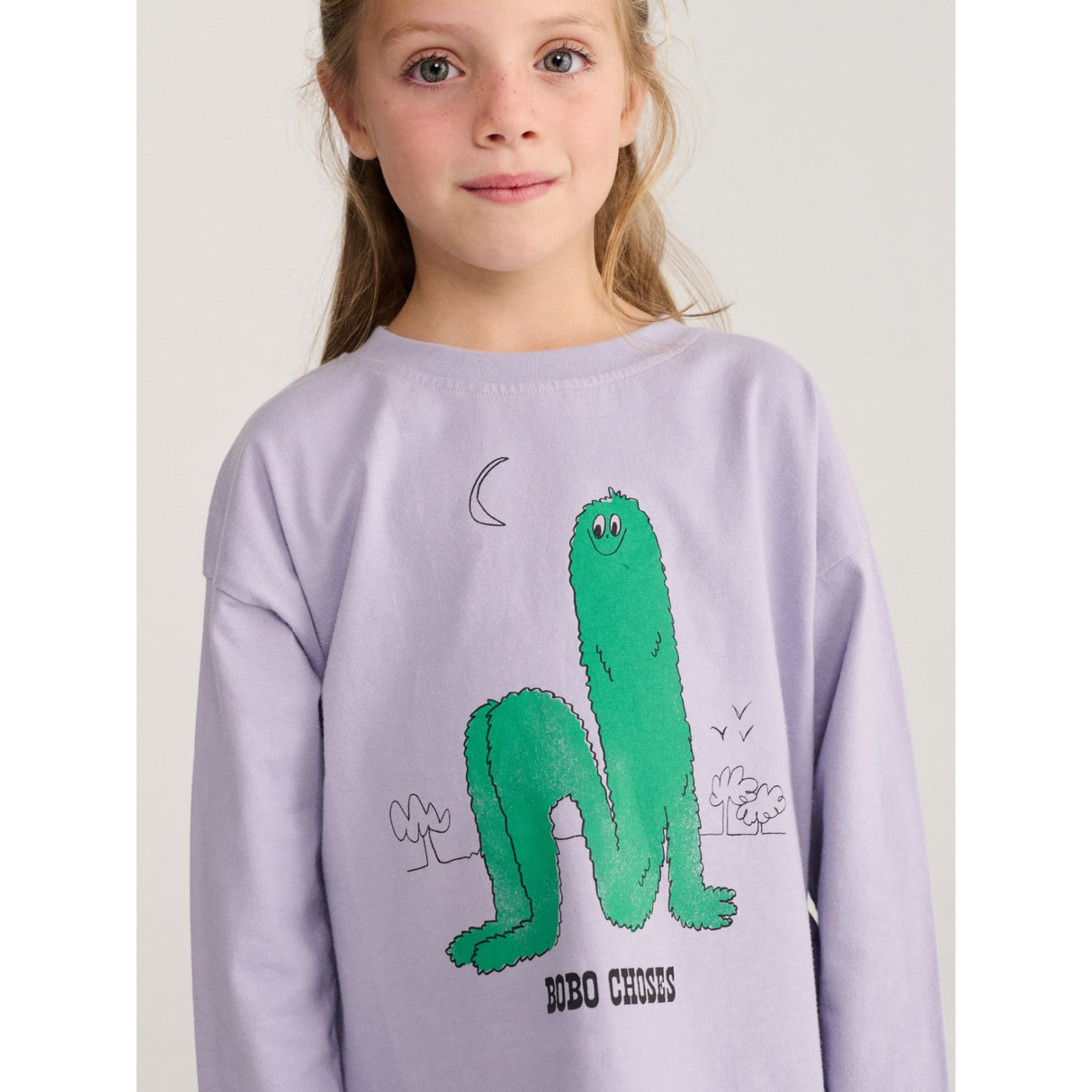 Bobo Choses Lavender Long Puff LS T-Shirt