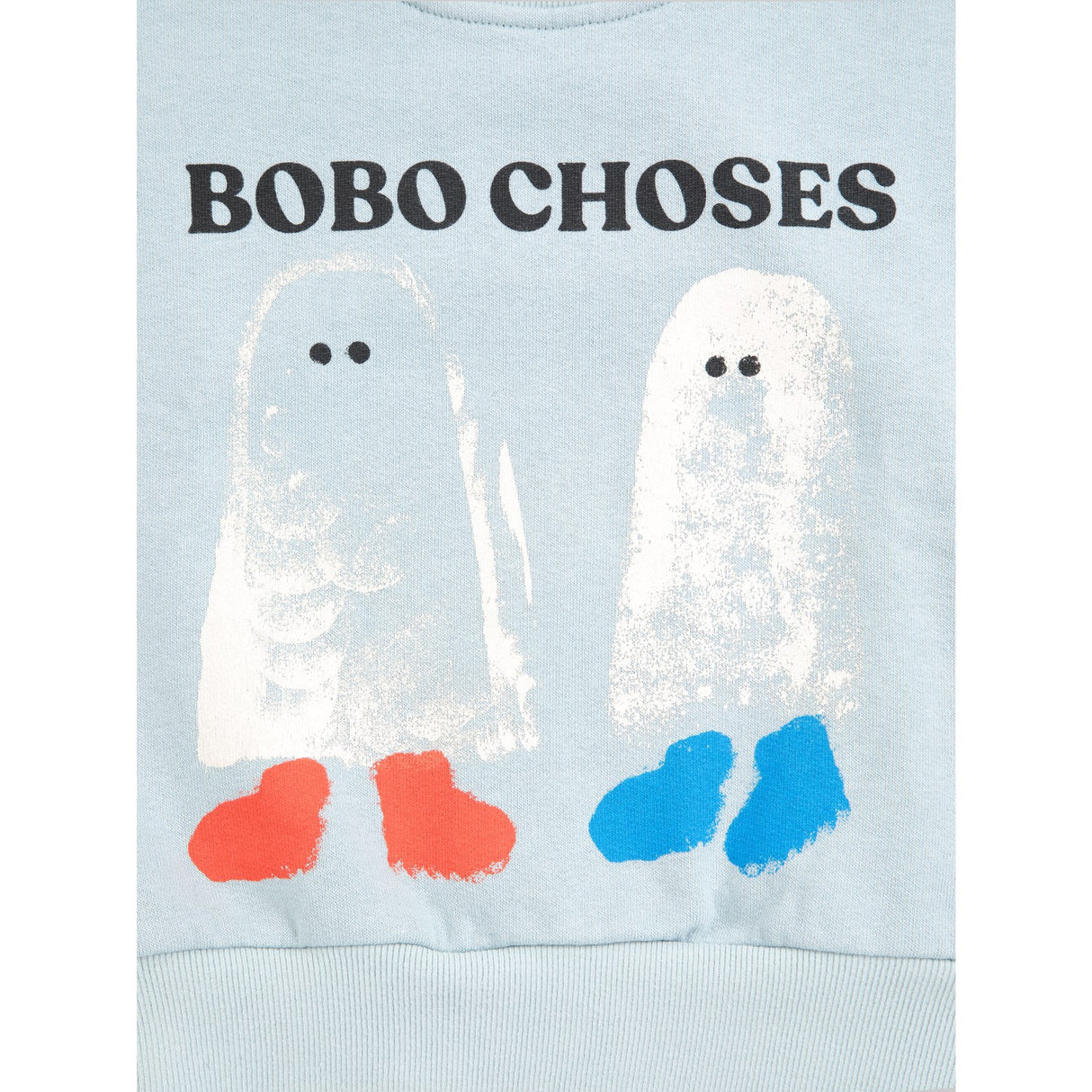 Bobo Choses Light Blue Booty Ghosts Sweatshirt
