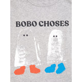 Bobo Choses Light Heather Grey Booty Ghosts LS T-Shirt