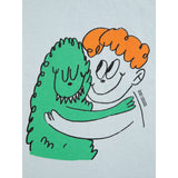 Bobo Choses Light Blue Hug Hairy Monster LS T-Shirt