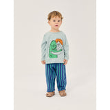 Bobo Choses Light Blue Hug Hairy Monster LS T-Shirt